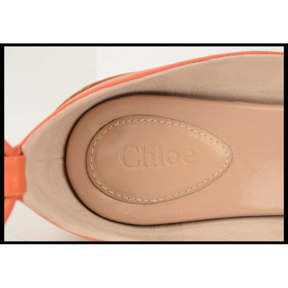 CHLOE SHOES STRAPPY SANDALS 'CALENDULA' LEATHER HIGH HEEL sz 41 US 10.5 - Picture 7 of 10
